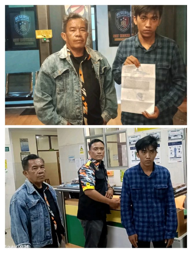 
 Ketua dan Sekretaris LSM GMBI Distrik Lampung Timur Dampingi Korban Laporkan Kasus Pengroyokan