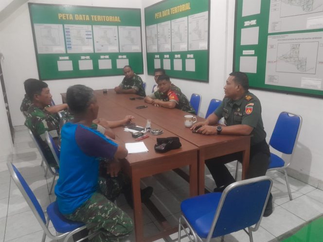 
 Jaga Faktor Kesehatan & Kekeluargaan, Inilah Arahan Danramil 03/Serengan Saat Apel Pagi