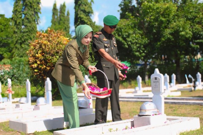 
 Peringati Hari Juang TNI AD ke-80, Kodim 0724/Boyolali Gelar Ziarah di TMP Ratna Negara
