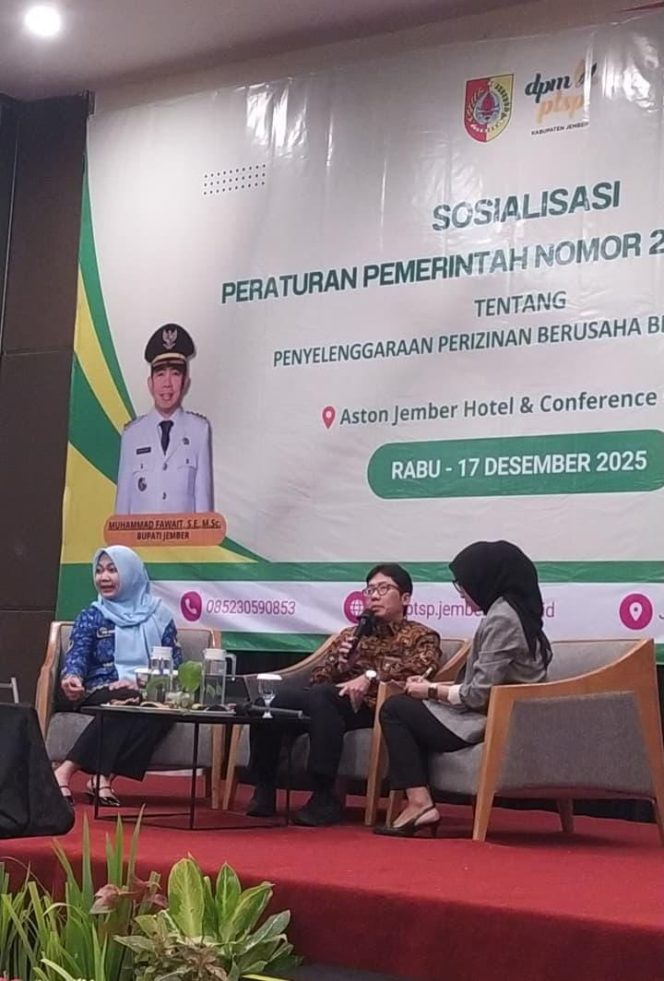 
 Pemkab Jember Sosialisasikan Peraturan Pemerintah tentang Perizinan Berusaha Berbasis Risiko
