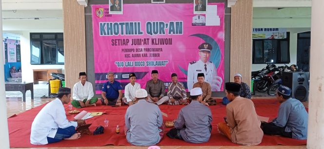 
 Kegiatan Khotmil Qur’an Rutin Bulanan di Desa Panca Karya,Kecamatan Ajung