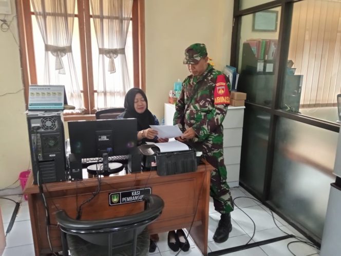 
 Perbaharui Data Wilayah, Babinsa Jayengan Puldata Teritorial