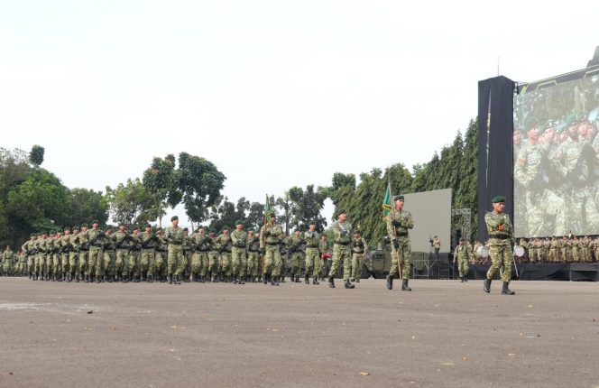
 Siap Tampil Prima di Bawah Langit Jakarta, Yonif 509/BY Kostrad Dalam Gladi Kotor Upacara HUT Kostrad ke-65