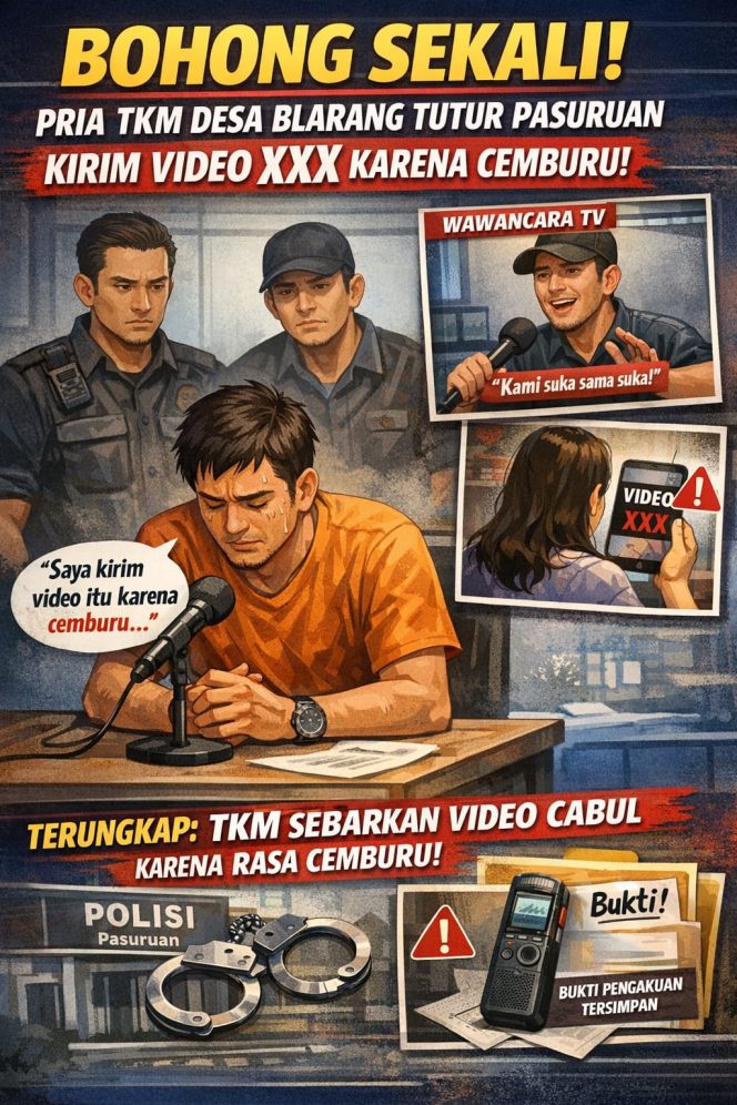 
 Bohong Sekali! Pria TKM Desa Blarang Tutur Pasuruan, Katanya Suka Sama Suka, Tapi Sebenarnya Kirim Vidio XXX Karena Cemburu!