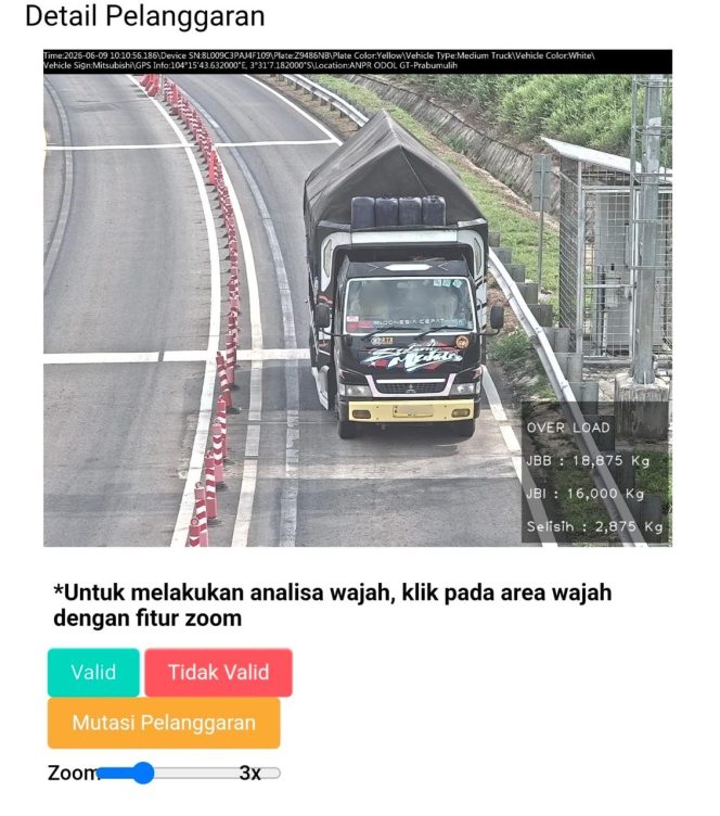 
 Korlantas Polri Gunakan ETLE WIM Perkuat Pengawasan dan Penegakan Hukum Menuju Zero ODOL 2027