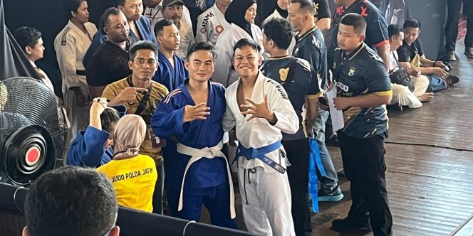 
 Bripda Bayu Suseno Raih Juara 1 Kejuaraan Judo Piala Kapolda Jatim