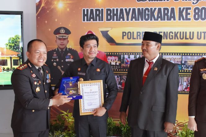 
 Polres Bengkulu Utara Khidmat Gelar Upacara dan Syukuran Hari Bhayangkara ke-80