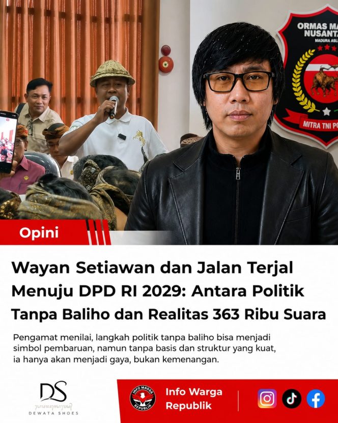 
 Terjawab Sudah? DPP Madas Nusantara Menilai Narasi Penolakan di Bali Diduga Berkaitan dengan Dinamika Politik