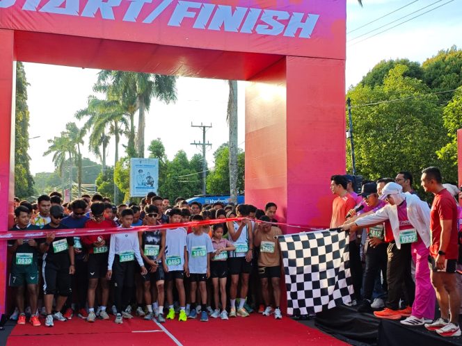 
 Sukseskan HUT ke-67 Bengkulu Utara, Polres Bengkulu Utara Amankan dan Ikuti Event “BerAsa Runniversary”