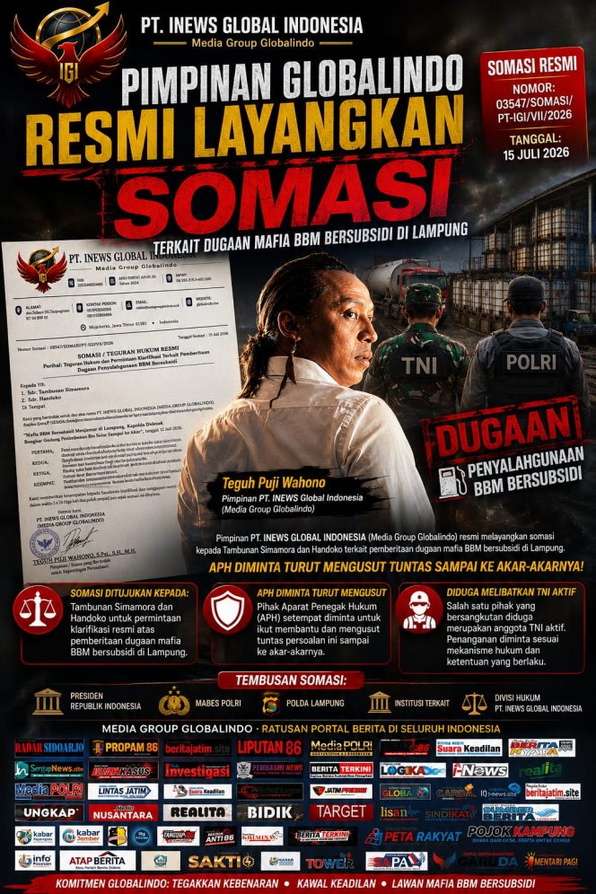
 PT INEWS Global Indonesia Berikan Ruang Klarifikasi dalam Polemik Dugaan Penyalahgunaan BBM Subsidi Lampung