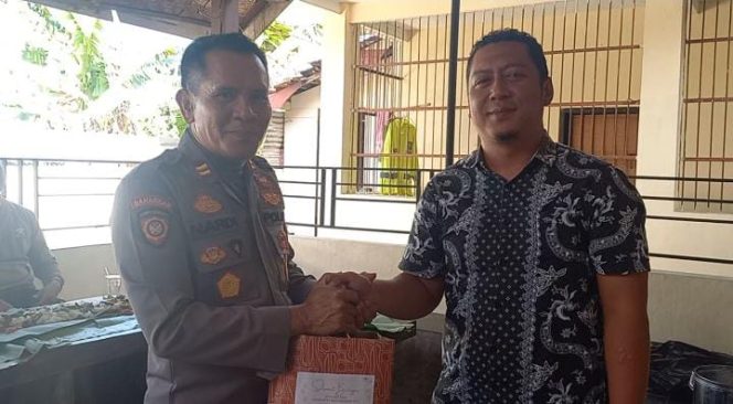 
 Mapolsek Maesan Bondowoso Adakan Pisah Sambut Untuk Personel